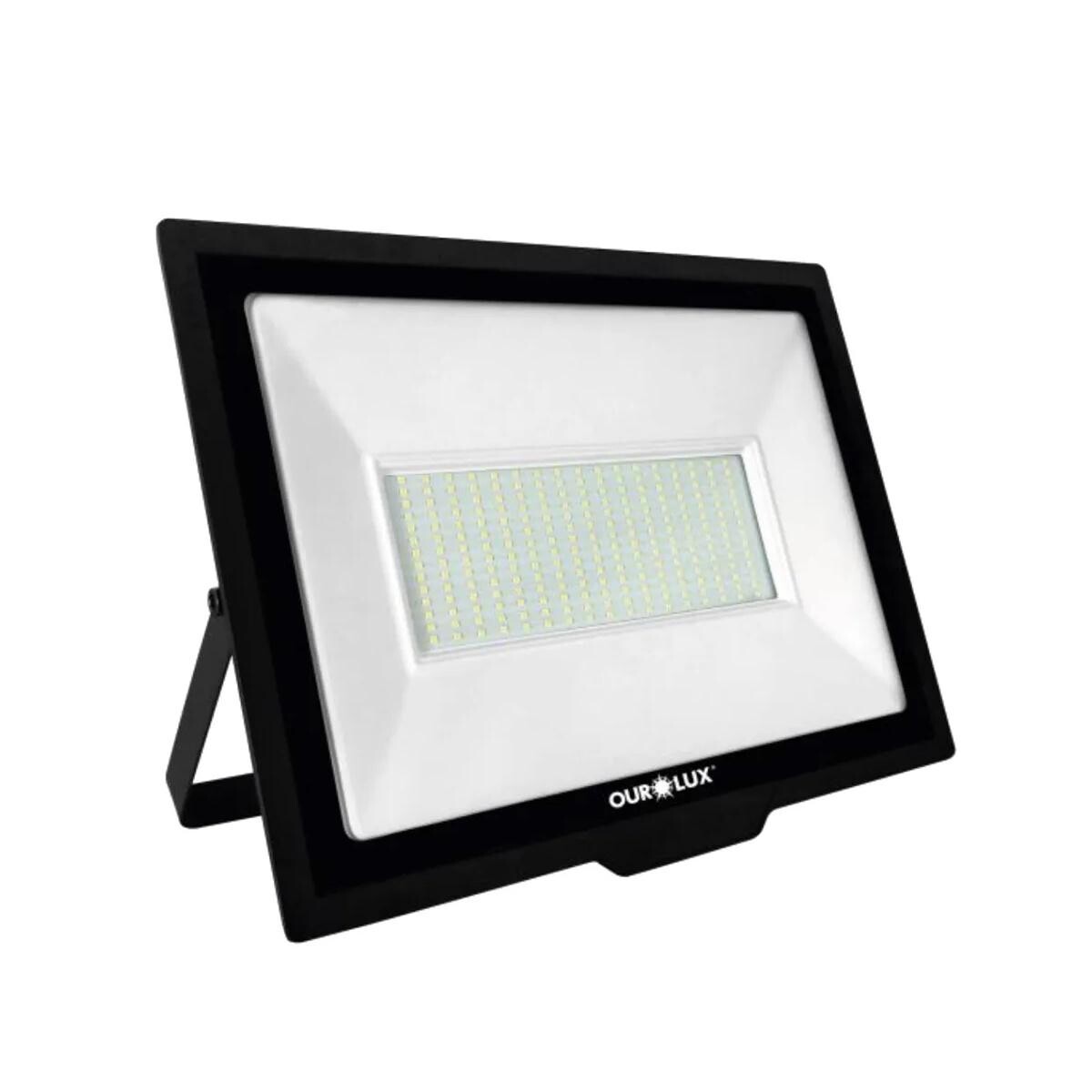 Refletor Led Slim 200w Ourolux 6500k Bivolt Ip65