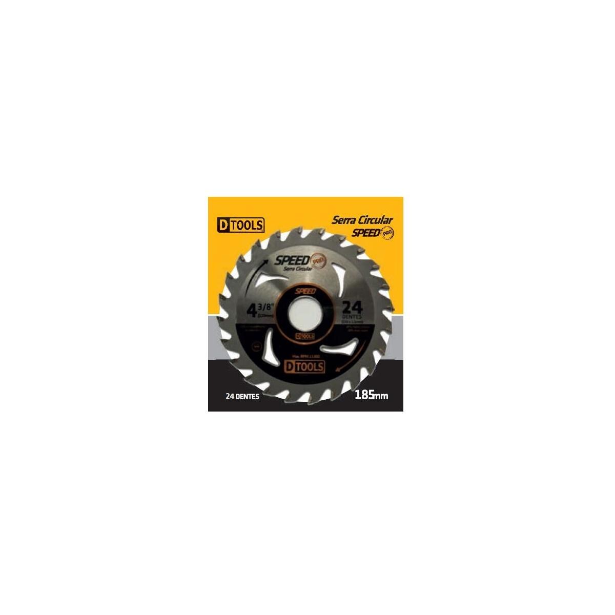 Lâmina Serra Circular Dtools Speed Pro 4 3/8'' 24 Dentes