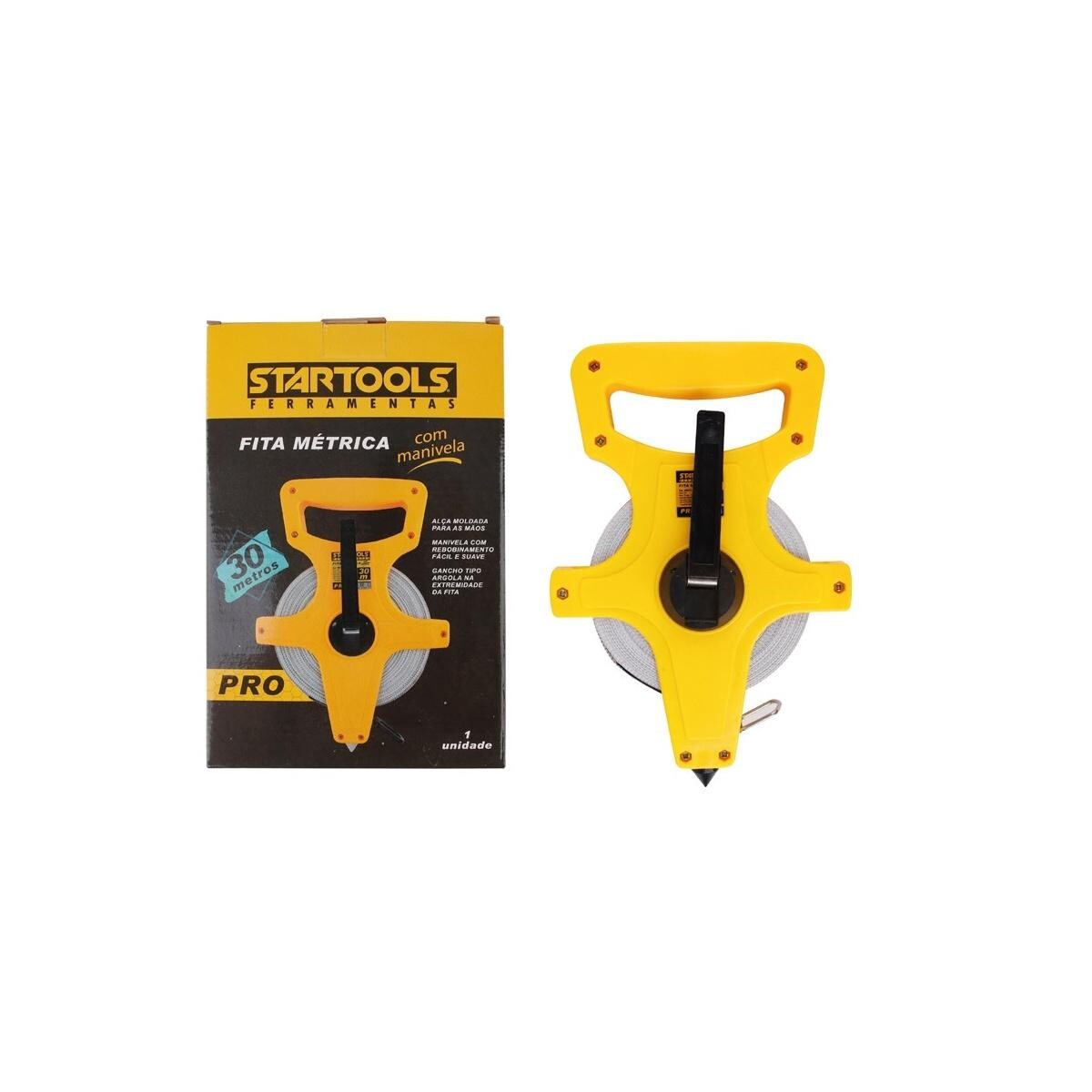 Fita Métrica 30m Startools Profissional - Construção e Medição