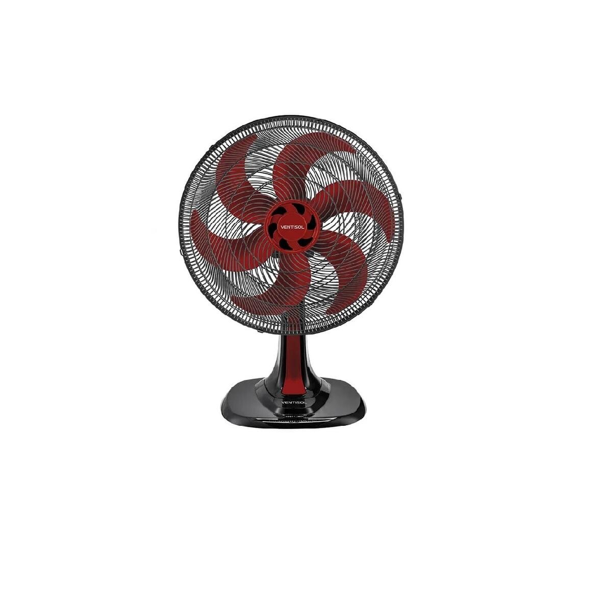 Ventilador de Mesa Turbo 40cm Ventisol Premium Preto/vermelho 220v