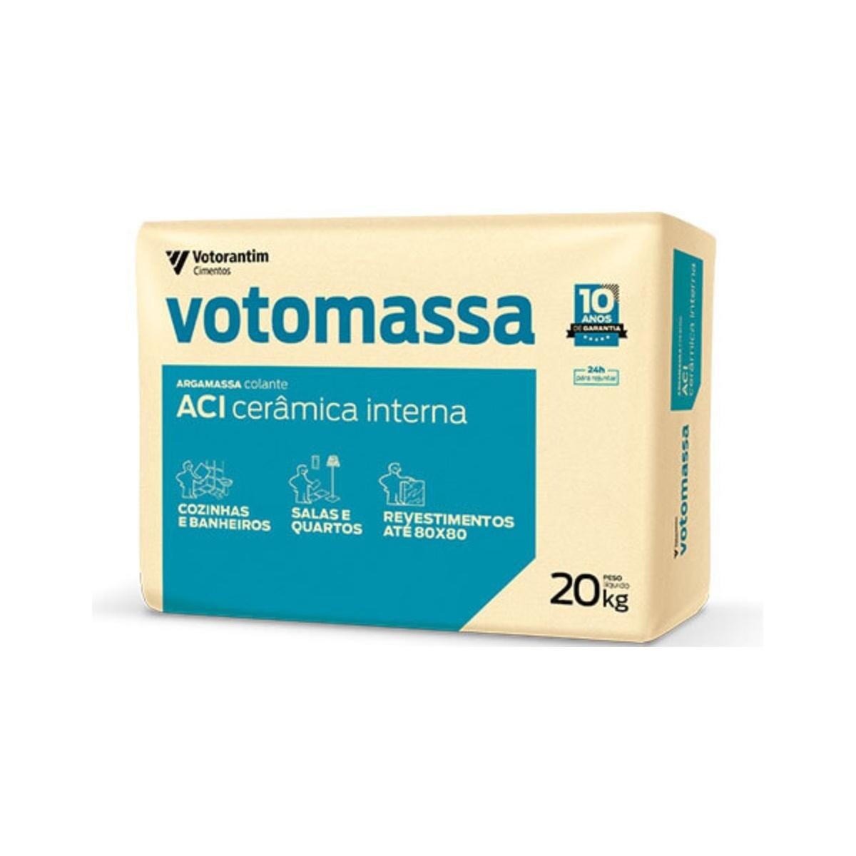 Argamassa Colante Votomassa Ac I 20kg - Uso Interno e Externo