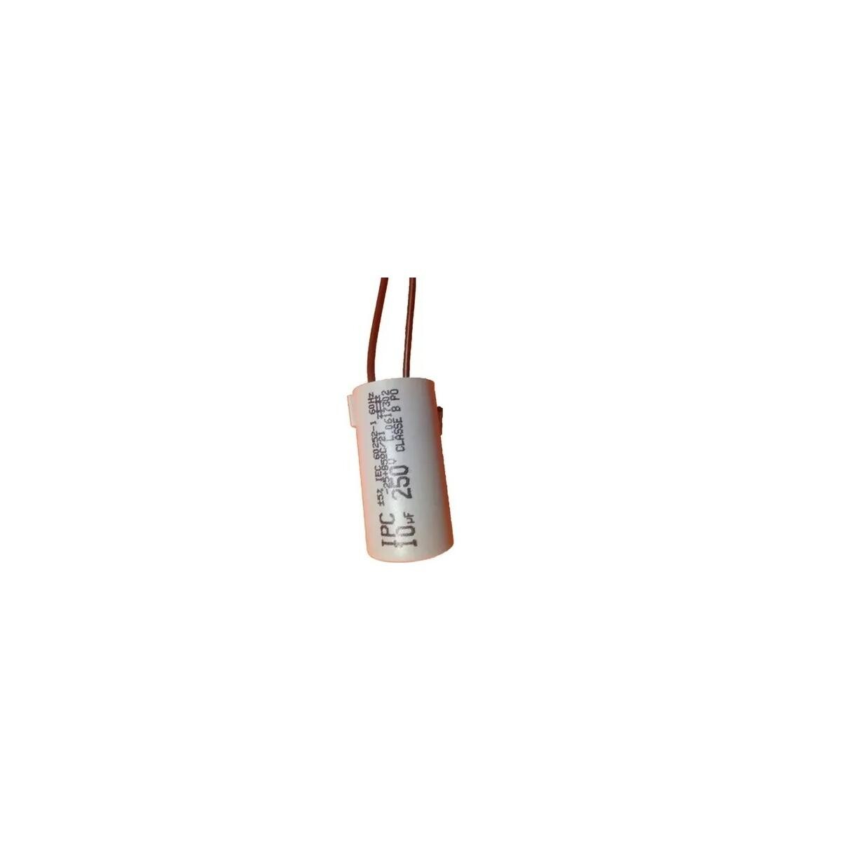 Capacitor 10uf 2 Fios Universal para Ventilador de Teto Bivolt