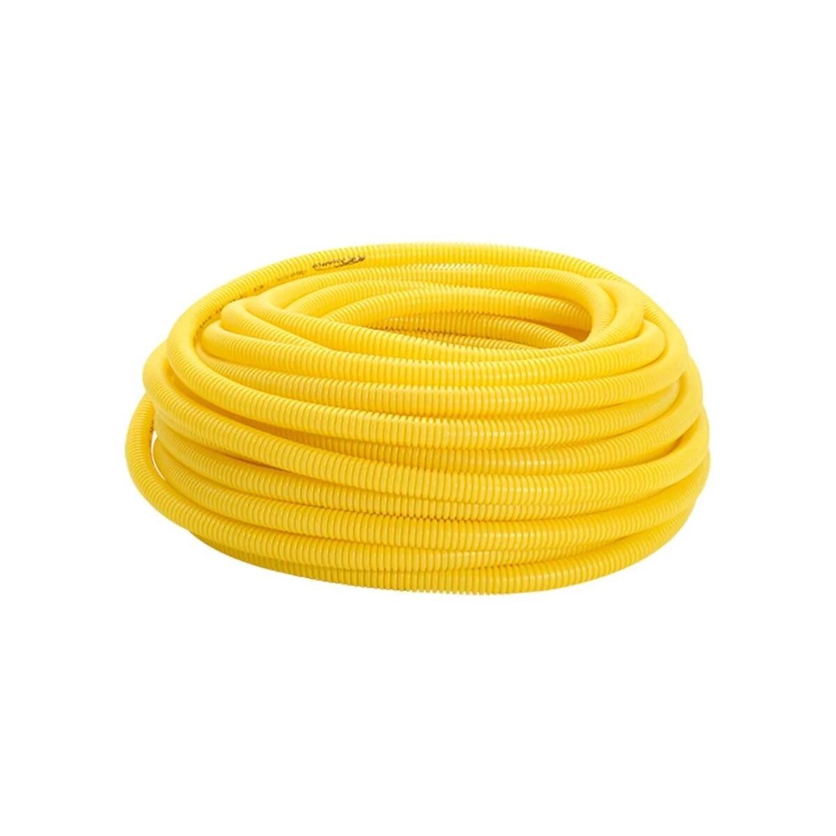 Eletroduto Corrugado Amanco 32mm (1'') X 25m Amarelo