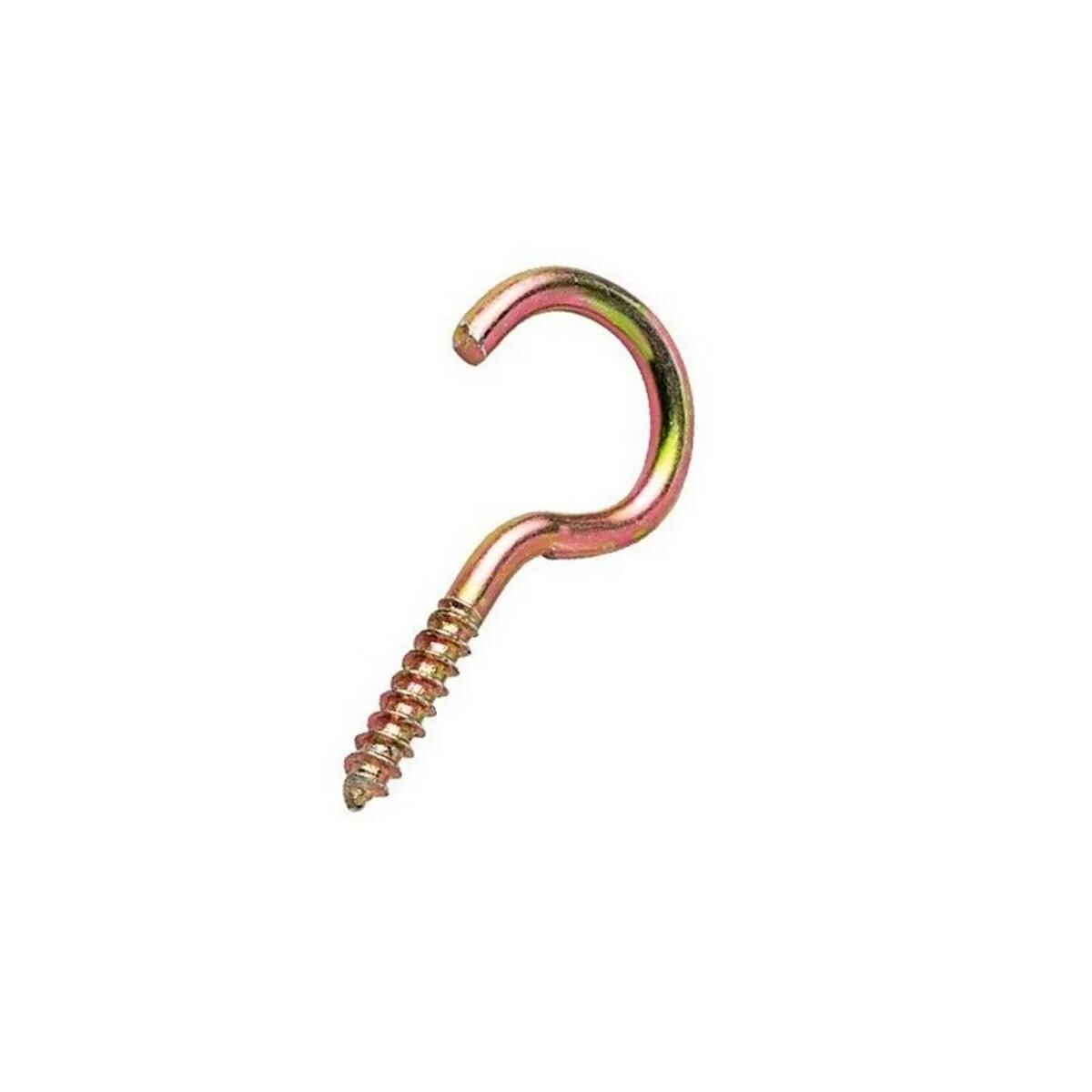 Gancho com Rosca para Madeira 16x30mm - Zincado Alta Durabilidade