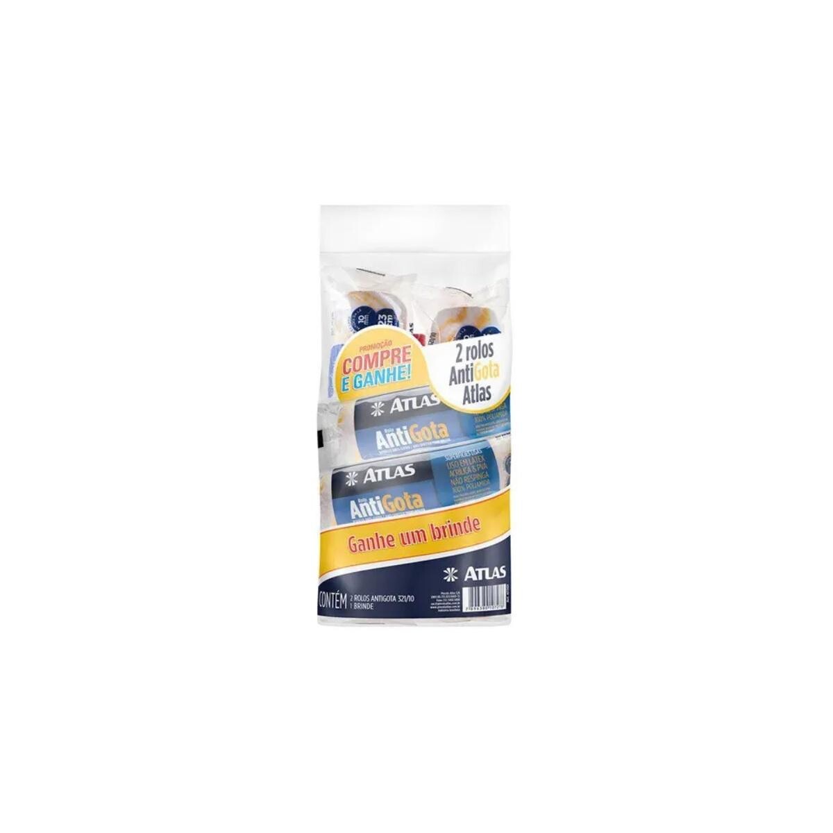 Kit de Rolos para Pintura Atlas At3101 Completo e Profissional