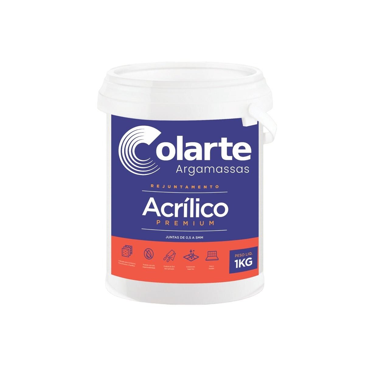 Rejunte Acrílico Monocomponente 1kg Café Plus Colarte