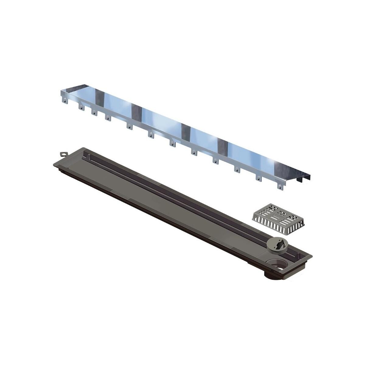 Ralo Linear Seco Lateral 75cm Inox Novii