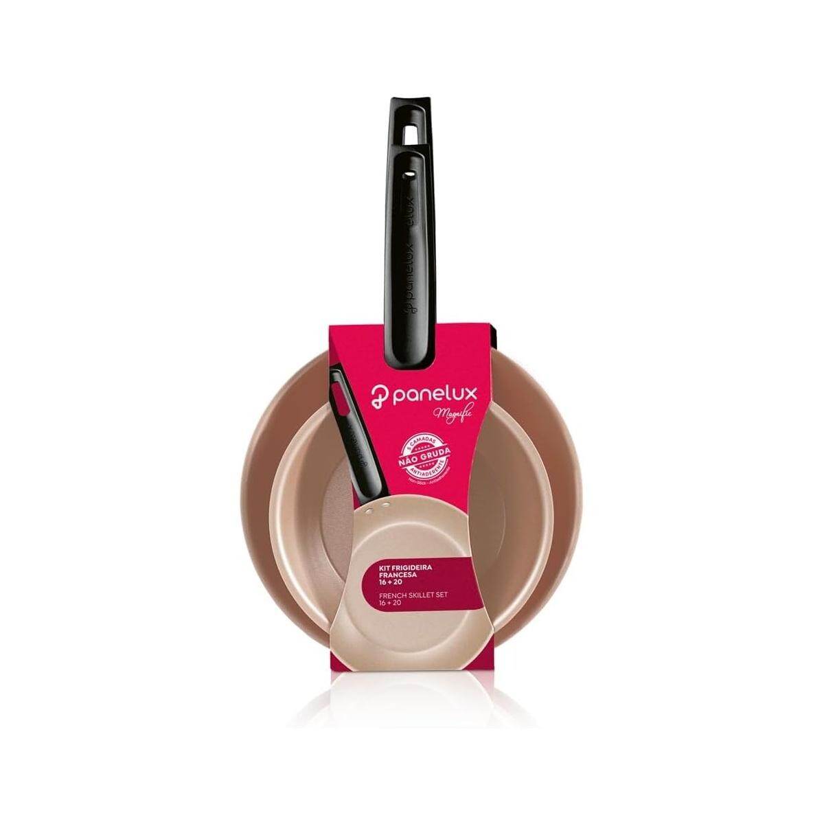 Kit de Frigideiras Francesa Panelux 16 e 20cm Bege Cereja