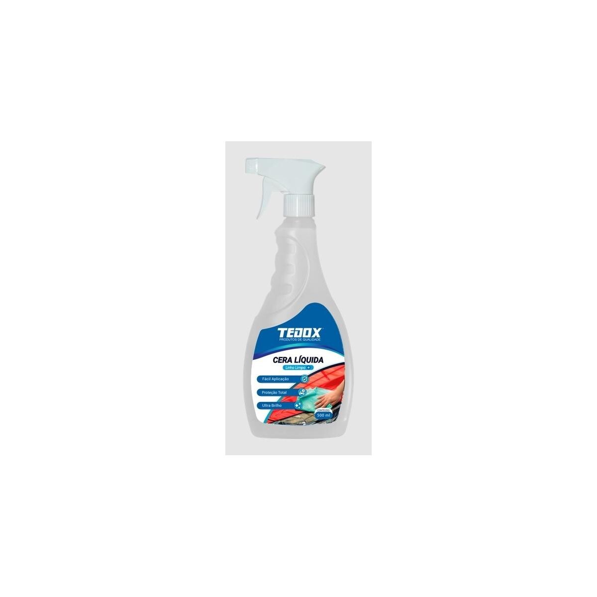 Cera Automotiva Líquida 500ml C/ Gatilho Tedox - Proteção Veicular