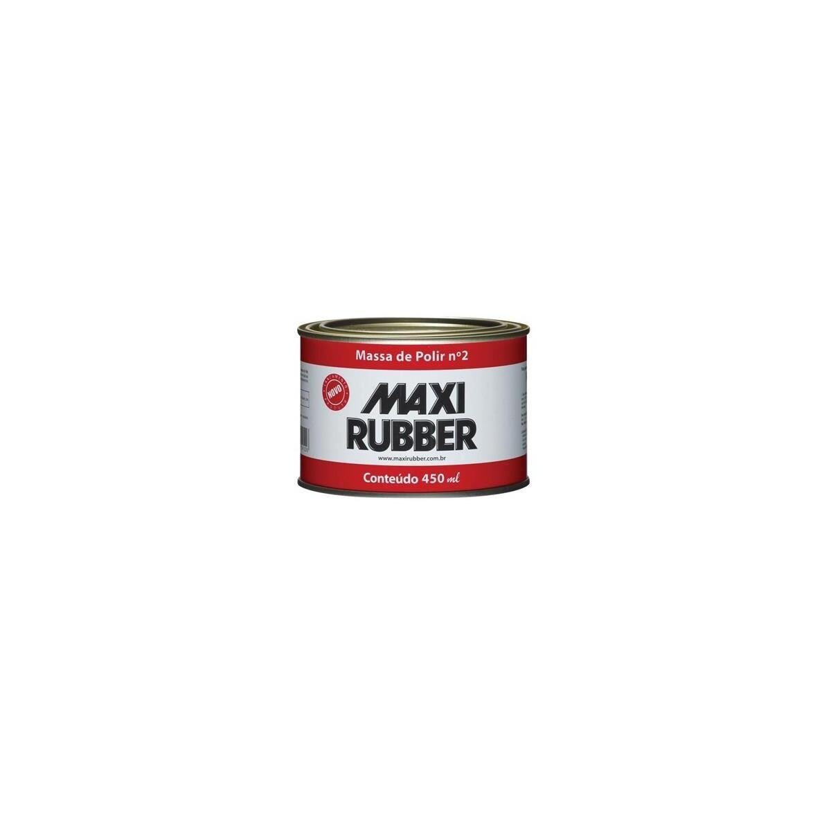 Massa para Polir N° 2 Maxi Rubber 490g - Acabamento Profissional