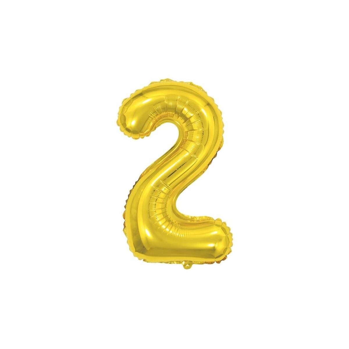 Balão Metalizado Dourado N°2 Make 40cm - Decoração de Festas