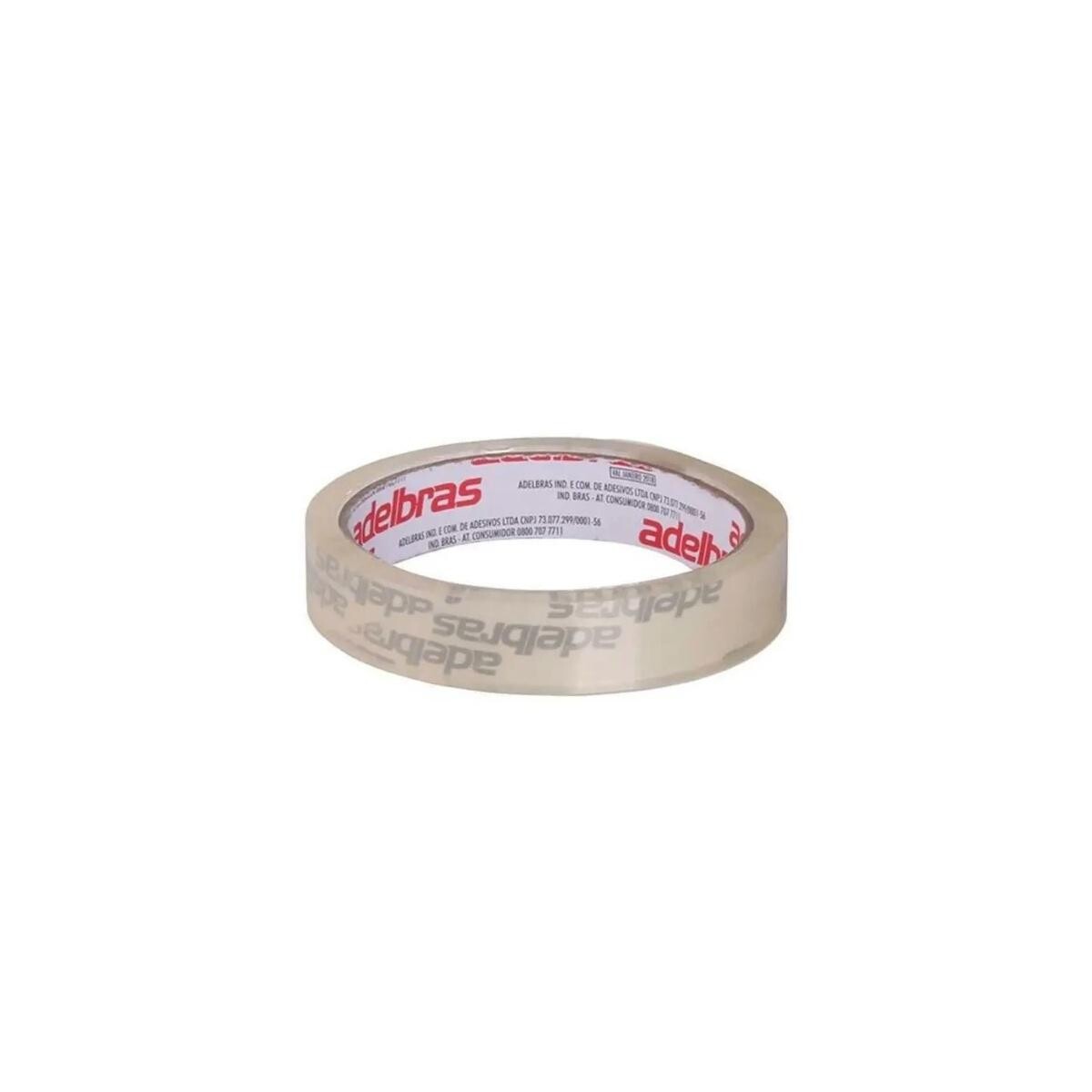 Fita para Empacotamento Adelbras 18mmx50m Transparente