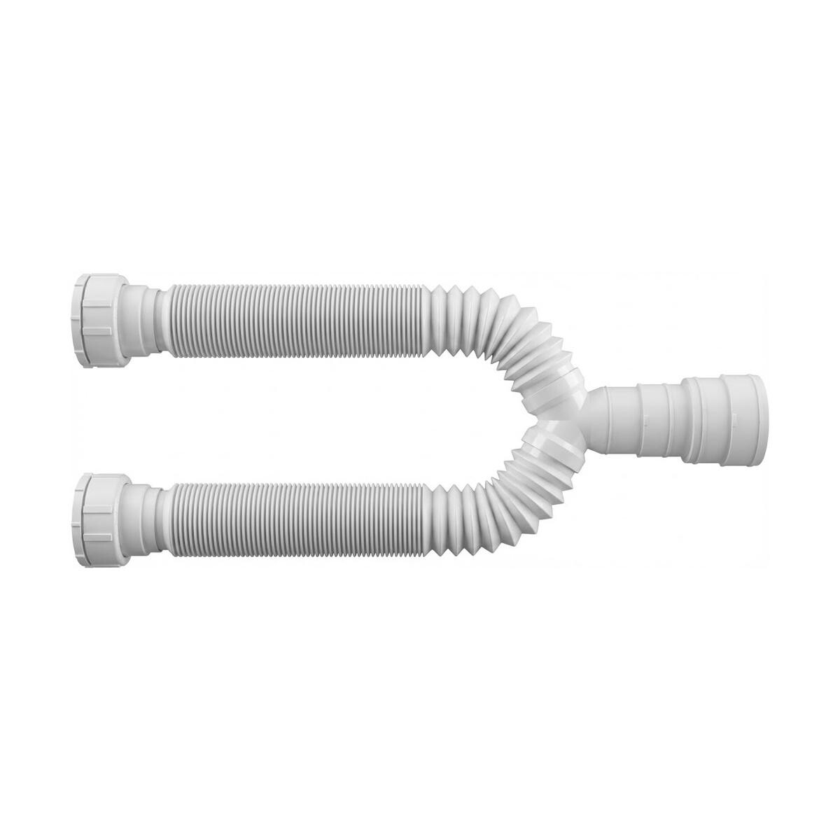 Sifão Duplo Extensível Blukit 70cm para Pia Tanque Dn38/40/48/50