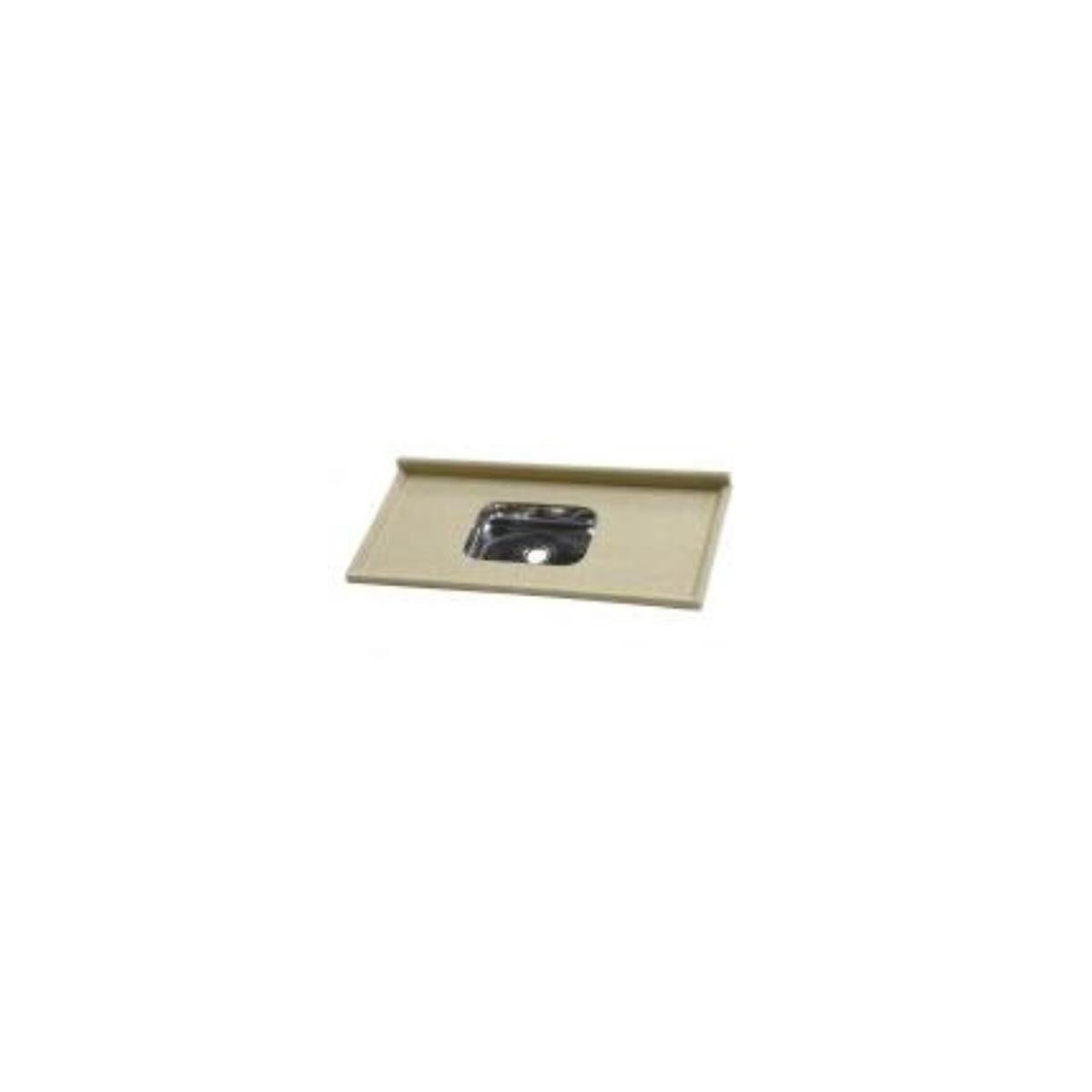 Pia de Cozinha Rorato Rolatit 120x55 Cuba Inox Travertino