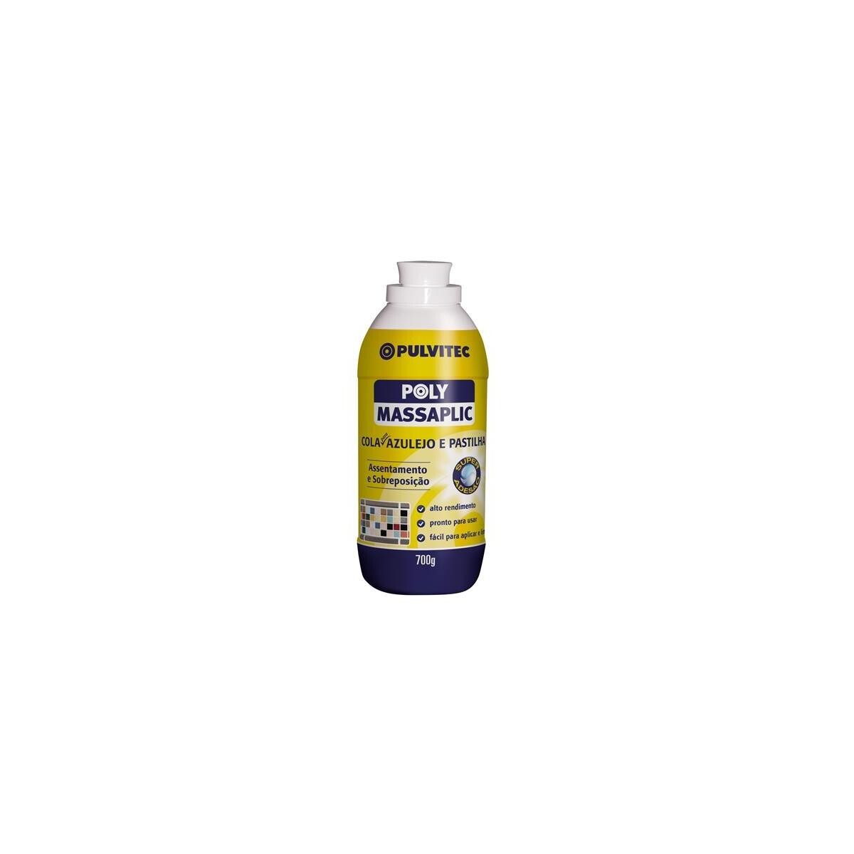 Cola Azulejo Massaplic Pulvitec 700g - Adesivo de Alto Desempenho