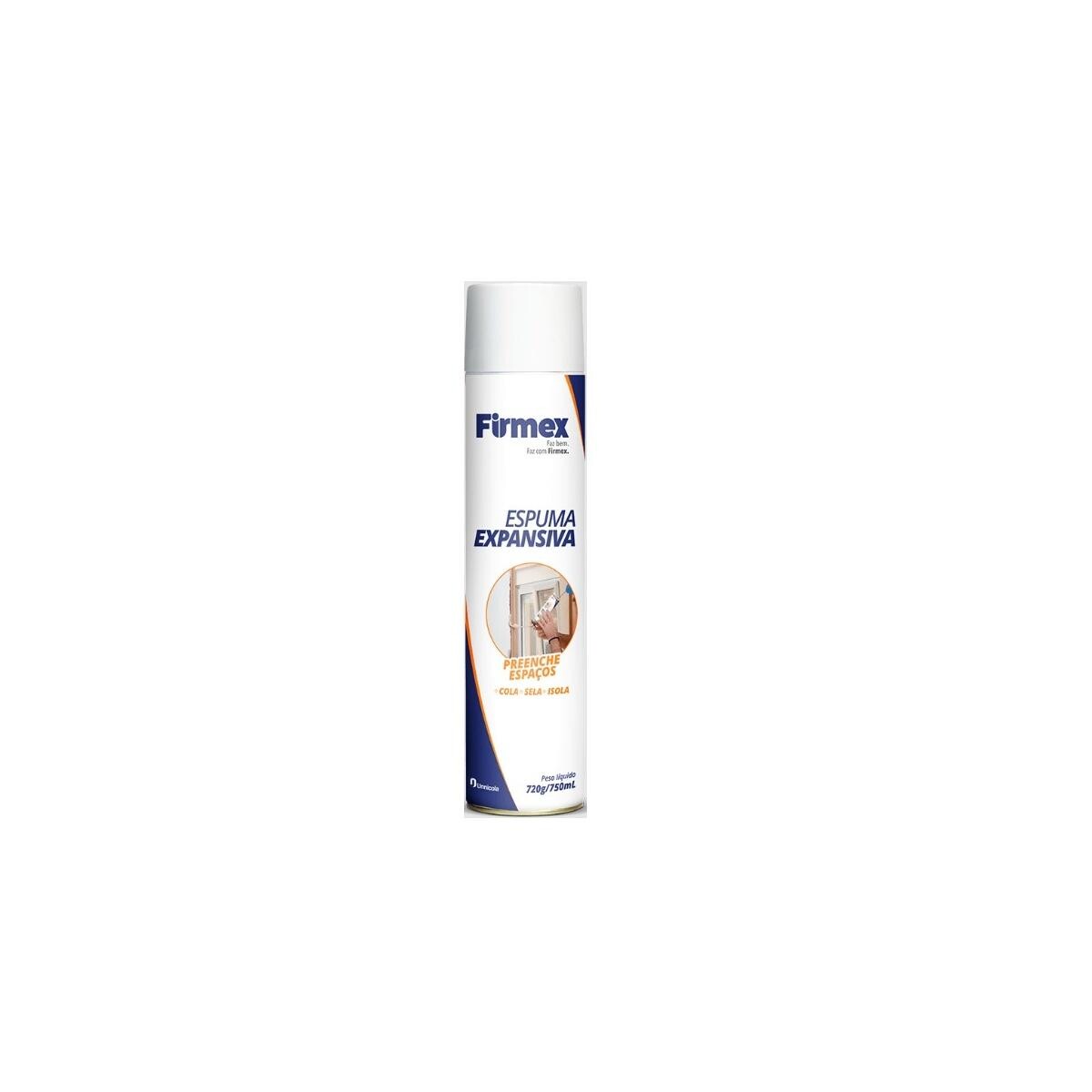 Espuma Poliuretano Firmex 750ml/720g Expansiva Selante Isolante