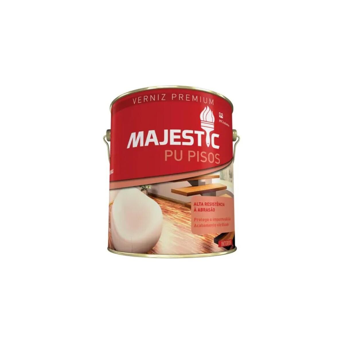 Verniz Pu Flexível para Pisos Majestic Brilho Incolor 3,6 Litros