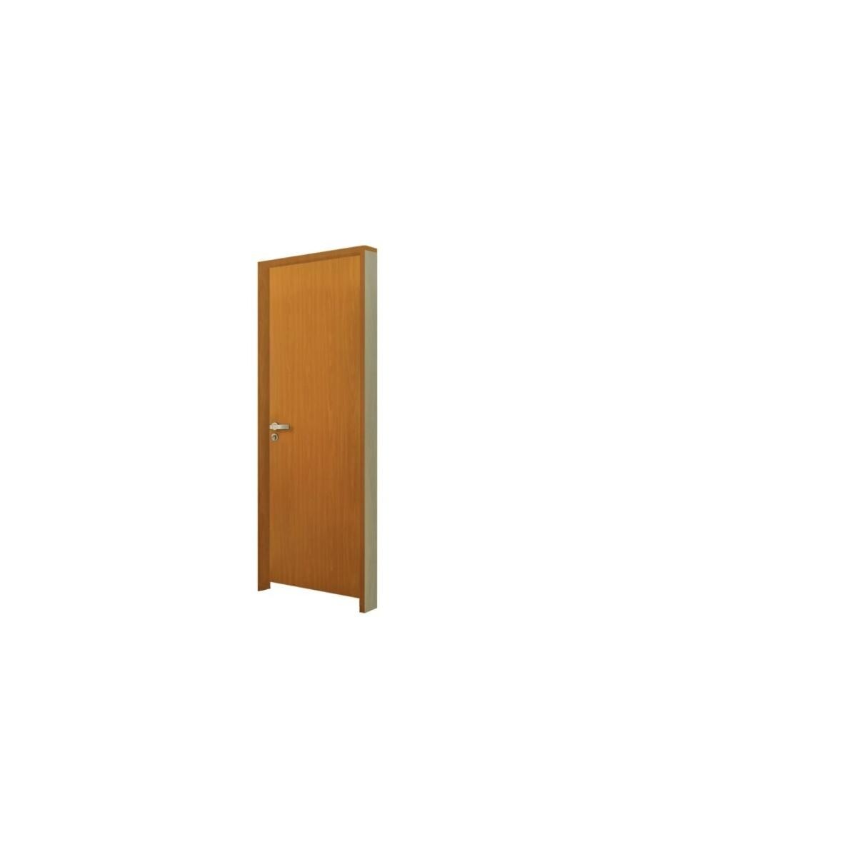 Kit Porta de Madeira Lisa 215x84cm com Batente de Mdf Ultra