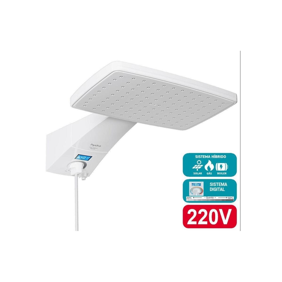 Ducha Elétrica Hydra Polo Plus Digital 7700w Branco