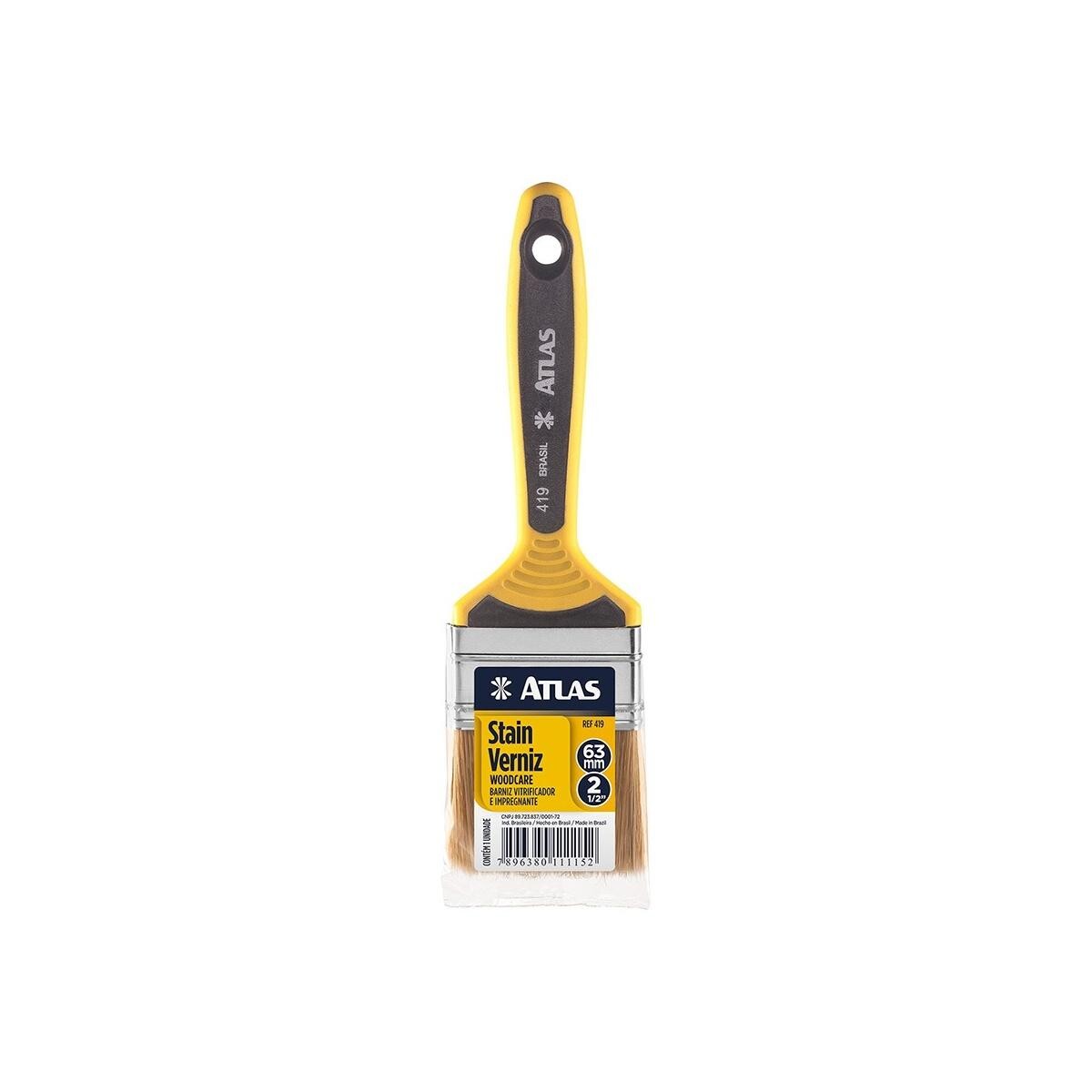 Pincel Dupla para Stain e Vernizes Atlas 2 Polegadas