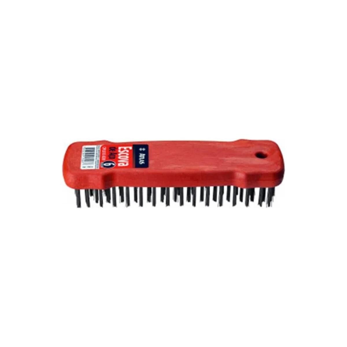 Escova de Aço Atlas 6 Fileiras para Limpeza Profissional