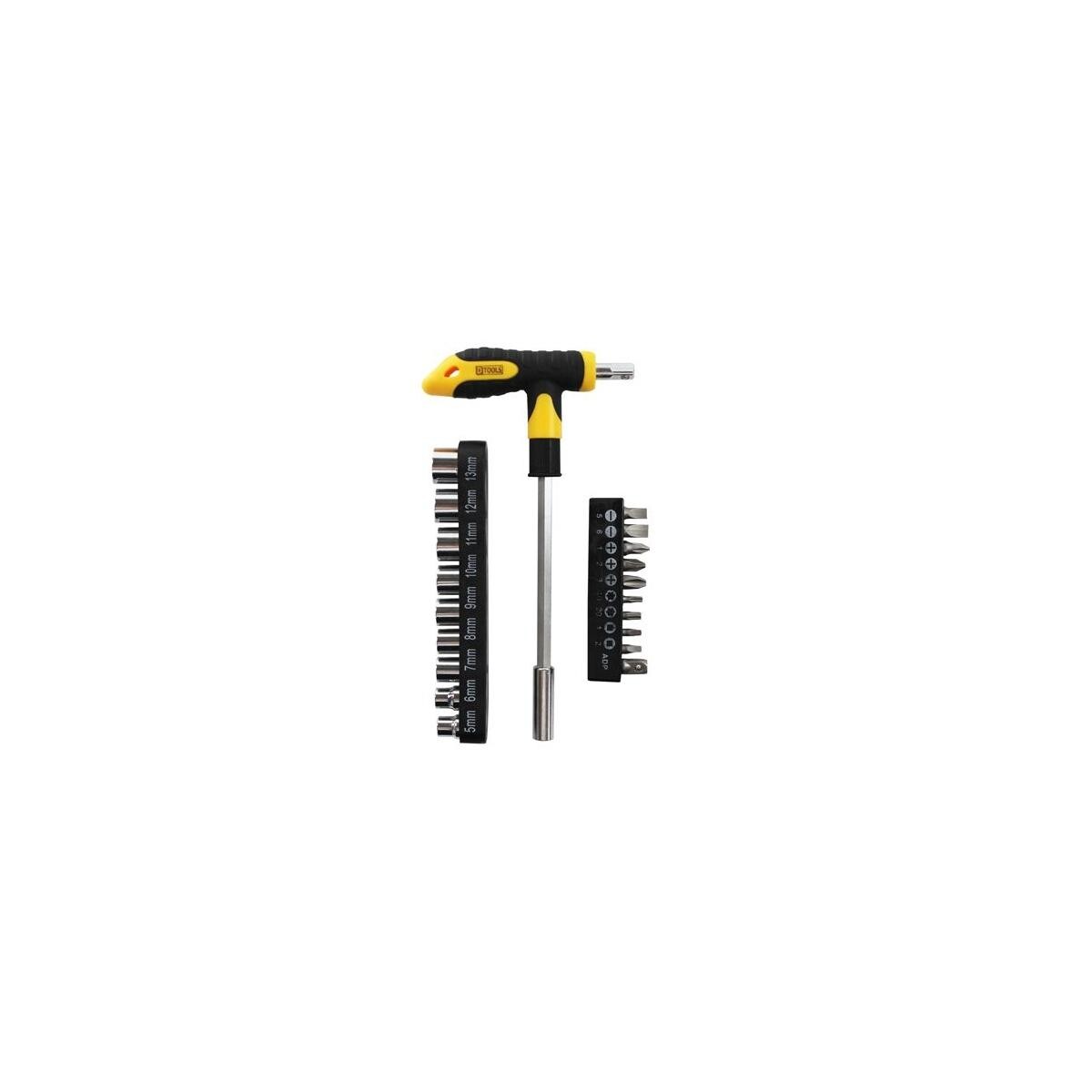 Jogo de Chaves Dtools 20 Peças com Cabo T Profissional Abnt