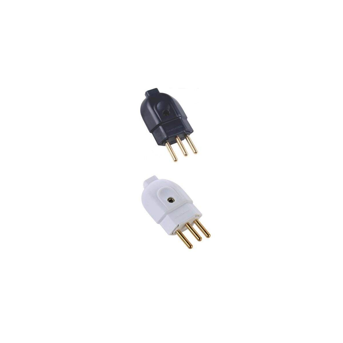 Plug Macho 2p+t 10a Tramontina Preto/branco - Qualidade Abnt