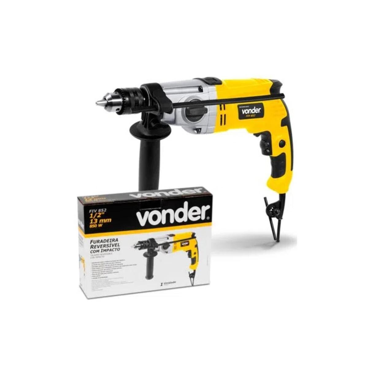 Furadeira de Impacto 1/2" Vonder Fiv 852w - 852w