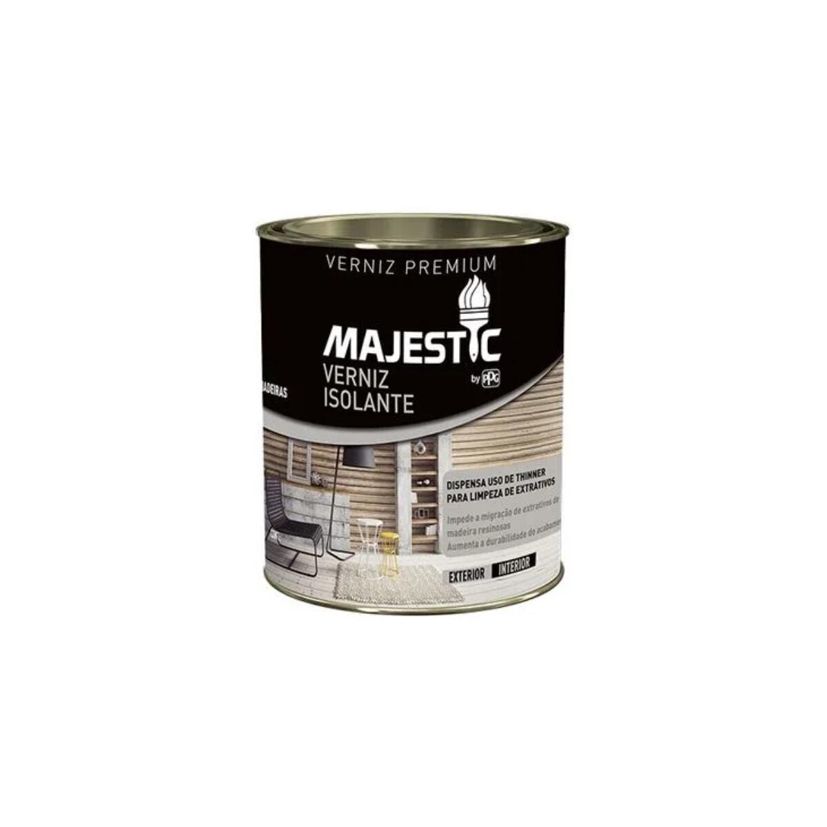 Isolante para Madeira Majestic Incolor 0,9l - Proteção Durável