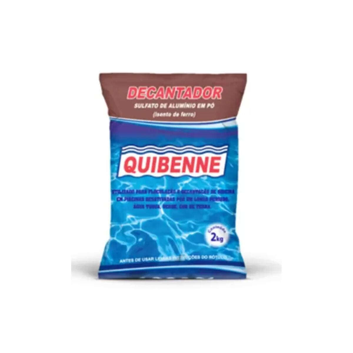 Decantador Sulfato de Alumínio Quibenne 2kg - Tratamento de água
