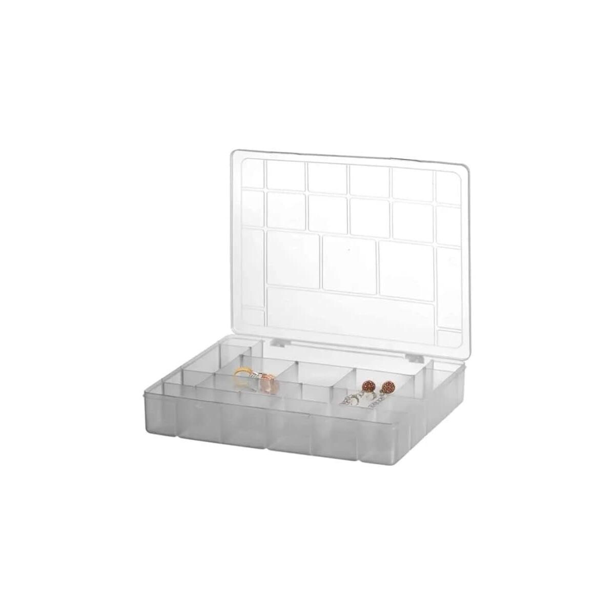 Box com 20 Divisórias 34,5x27cm Caixa Organizadora Plástico