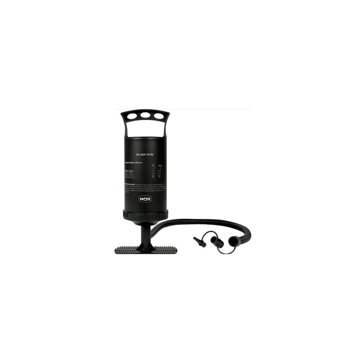 Inflador Manual Dupla Ação Mor para Piscinas e Infláveis Prático