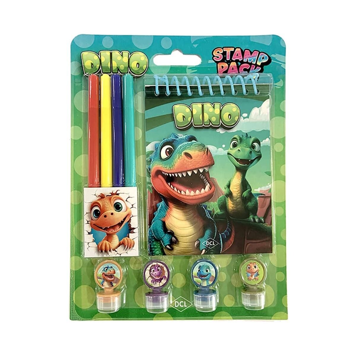 Kit Estampagem Decorativa Editora Dcl Dinossauros Premium