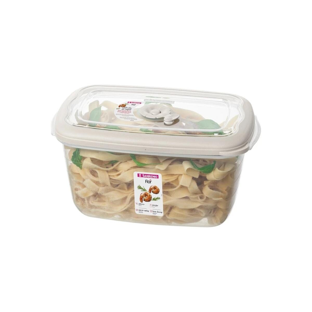 Hermetico Sanremo Retangular Alto Médio 2300ml