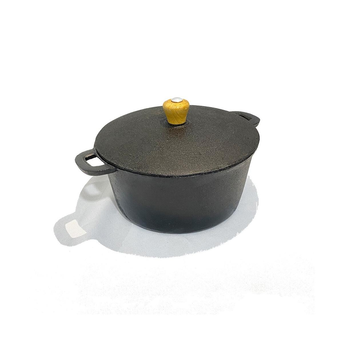 Caçarola de Ferro Faires N.22 com Tampa 220x90mm Durável