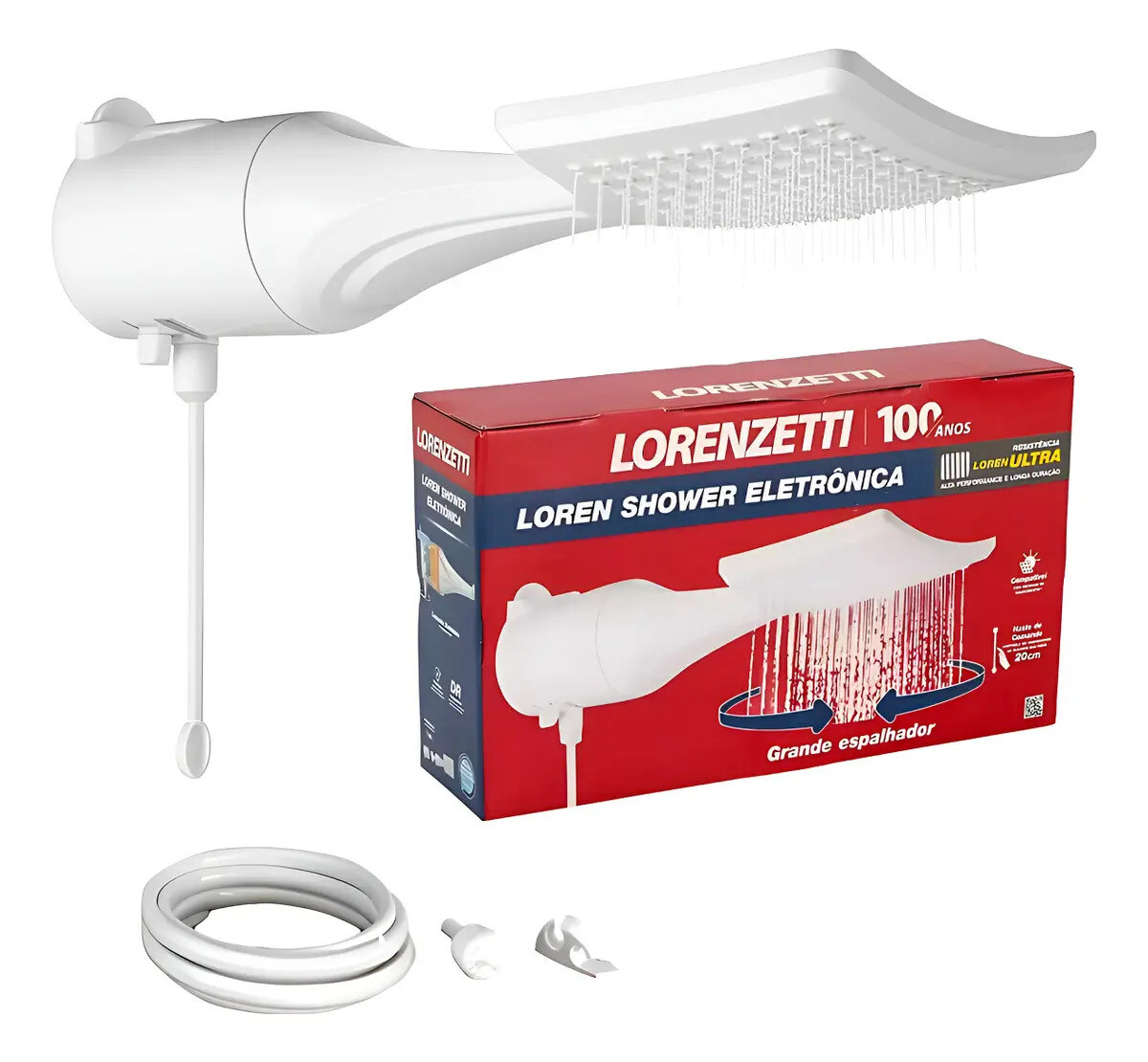 Chuveiro Eletrônico 7500W 220V Branco - Lorenzetti
