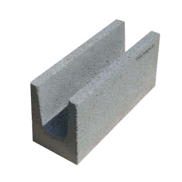 Bloco Canaleta 19x19x39