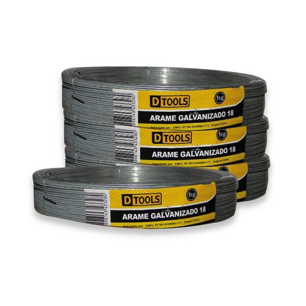 Arame Galvanizado 16 - Rolo com 1 Kg - Dtools