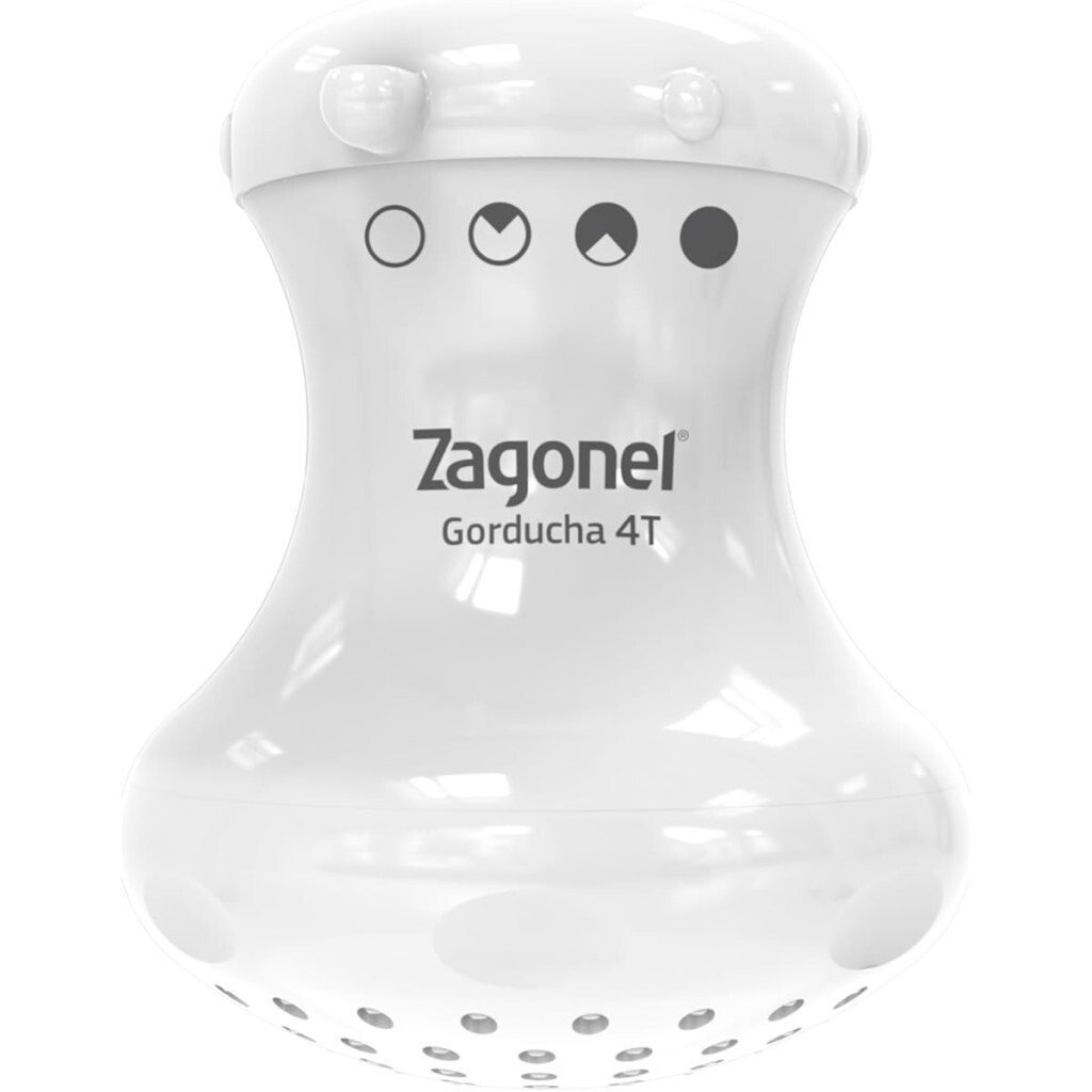 Chuveiro Ducha Multitemperatura Gorducha 4t 5700w 220v Branco - Zagonel (ref: Dgd4t57220br11)