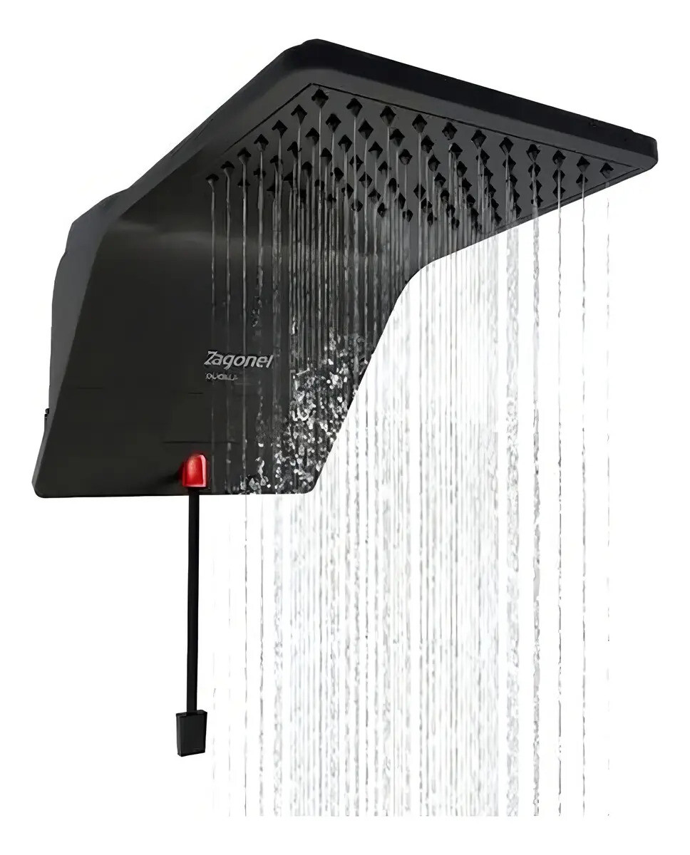Chuveiro Ducha Eletrônica Ducali 5500w 127v (110v) Black - Zagonel (ref: Ddcel55127bl03)