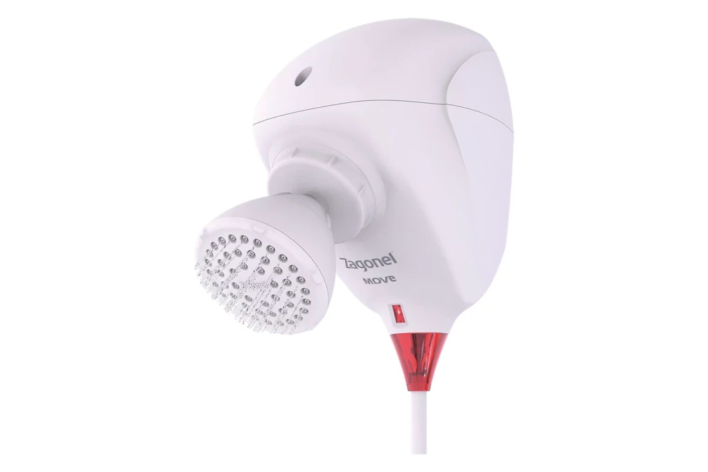Chuveiro Ducha Eletrônica Move 5500w 127v (110v) Branco - Zagonel (ref: Dmvel55127br03)