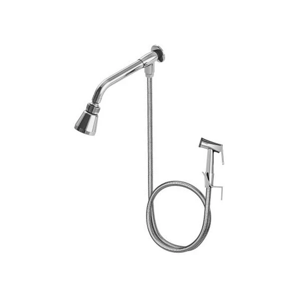 Chuveiro Metal com Desviador e Ducha Cromado - Real Metais