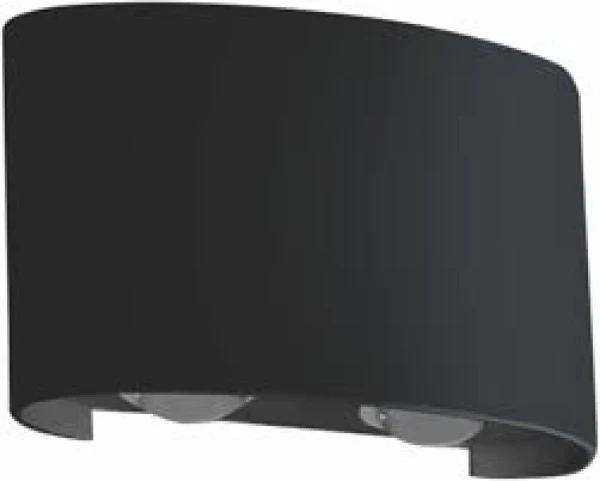 Arandela Lia Preta Led Sobrepor 4w 3000k G Light