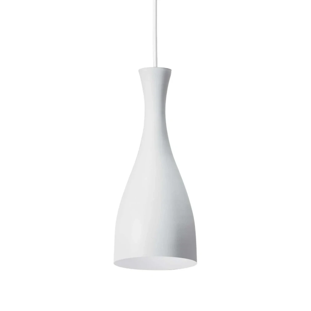 Luminária Pendente Taschibra Td 1003 E-27 Branco Fosco