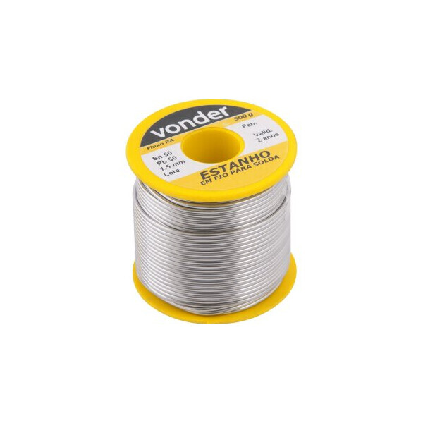 Estanho em Fio P/ Solda Vonder Fio 1,5mm / 50x50 500g 7451505015