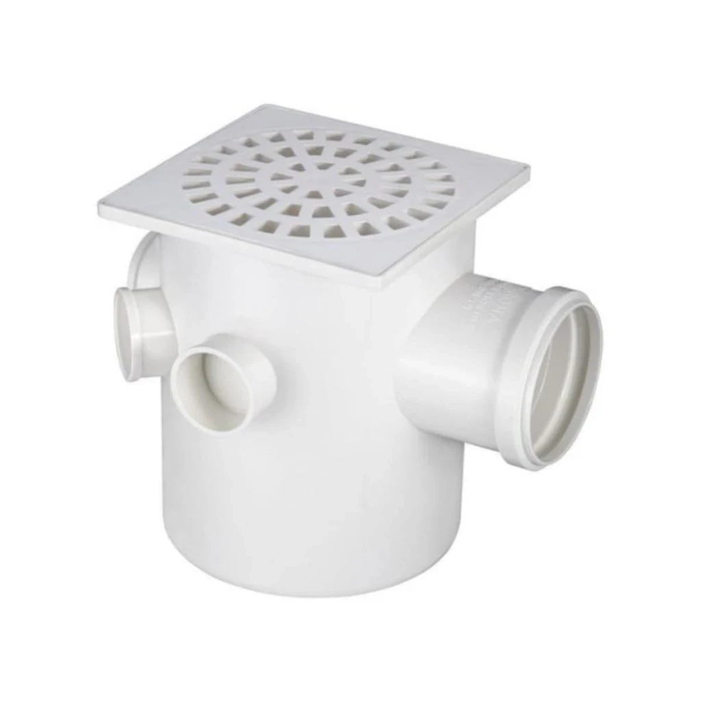 Caixa Sifonada Krona C/ Grelha Quad. 150 X 185 X 75mm