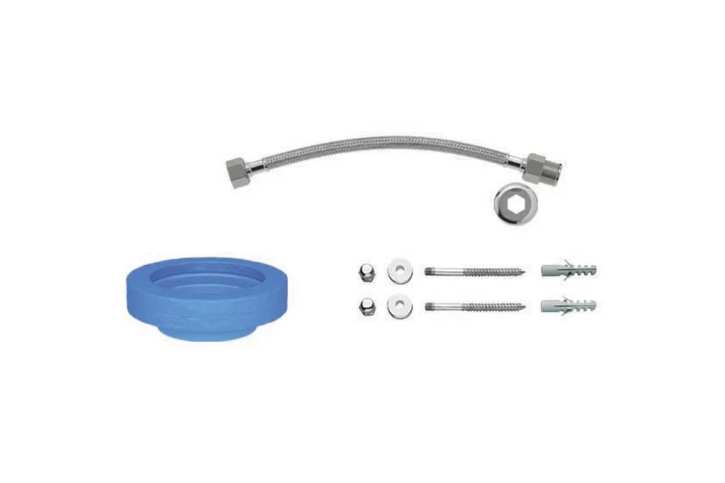 Conjunto de Instalação para Bacia com Caixa com Fixação Vertical Cromado