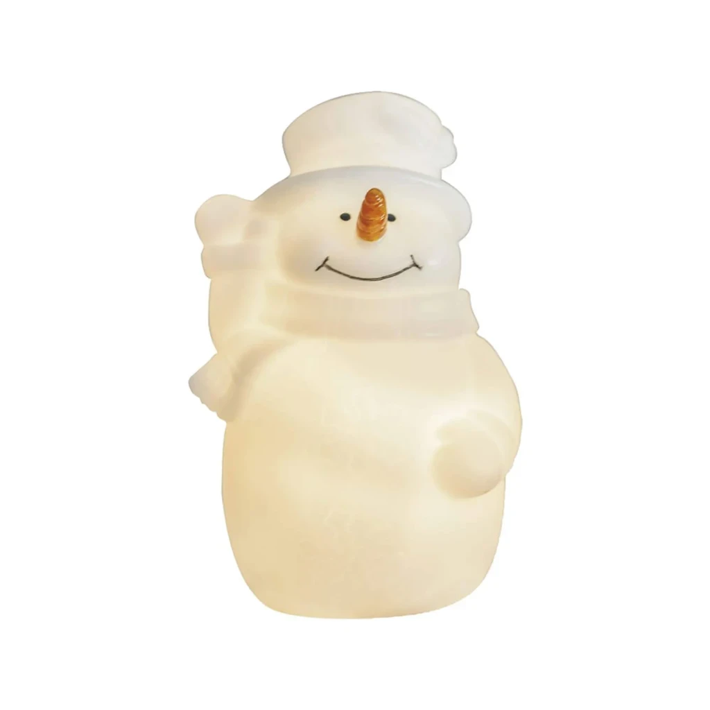 Enfeite Natalino Alasca Boneco de Neve Led Pilha .