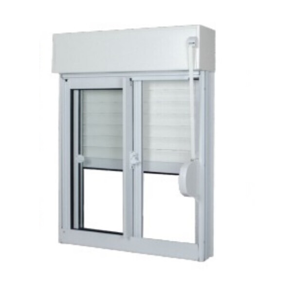 Jan Aluminio 1,20l X 1,20a V.i.correr C/persiana Branca