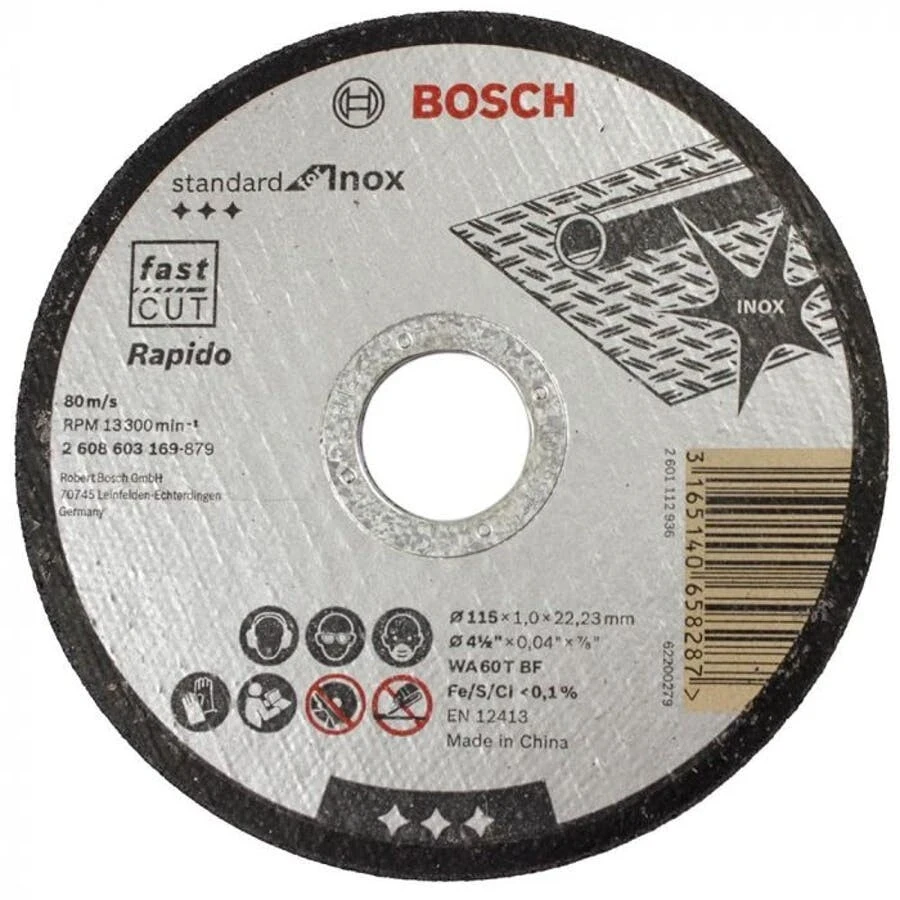 Disco Bosch Corte Inox 4 1/2